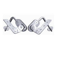 Charnières de tête de canapé en fer à deux oreilles, chromées blanc zinc, mécanisme réglable, capacité de charge 100 kg, pour salon, cuisine, école