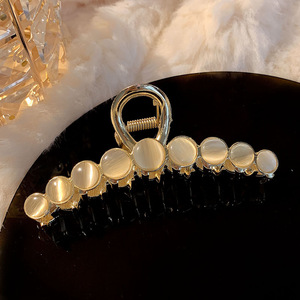 <span class=keywords><strong>Pince</strong></span> à <span class=keywords><strong>cheveux</strong></span> en métal avec perles de 11cm, diamant, cristal, luxe, plaqué or, paillettes, <span class=keywords><strong>strass</strong></span>, élégante <span class=keywords><strong>pince</strong></span> de requin - Product Image 4