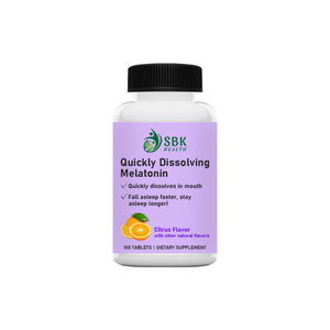 Tabletas de Melatonina de Disolución Rápida OEM/ODM: Duermas Más Rápido, Te Despiertas Más Fresco, Te Duermes Más Rápido y Te Mantienes Dormido por Más Tiempo - Product Image 1