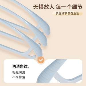 Velvet Clothes Hanger Wide Shoulder Non Slip Drying Support Anti Bulging Household Use Rectangle Hook Type - Product Image 2