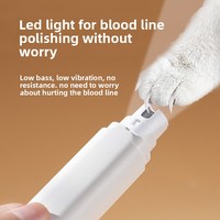 Lime à ongles électrique pour animaux de compagnie modèle T33T33 pour chats et chiens, rechargeable, deux vitesses avec lumière