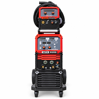 Nouvelle soudeuse MIG à double impulsion 500A, 380V, triphasée, inverseur IGBT, alimentation en fil séparée synergique, soudage de l'aluminium et de l'acier inoxydable
