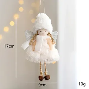 Ciondolo in peluche con angelo di natale 2025 anno nuovo albero ornamenti pendenti Navidad natale Noel Christmas Ball & <span class=keywords><strong>decorazioni</strong></span> per albero - Product Image 3