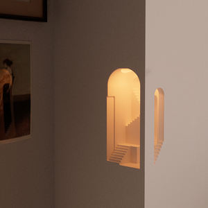 Lámpara de Pared LED de Yeso Contemporánea Empotrada para Dormitorio, Sala de Estar, <span class=keywords><strong>Bar</strong></span> y Restaurante, Iluminación Ambiental de Esquina - Product Image 1