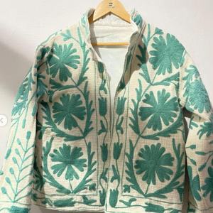 Handcrafted Suzani TNT Jacket Traditional Floral Paisley Embroidery Bohemian Statement <b>Coat</b> Elegant Gift <b>For</b> <b>Women</b> - Product Image 2
