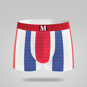 Tricolor Cloth Unisex Adult Shorts Board Denim USA Boxing Trunks OEM Proveedor Fabricación para lucha libre Boxeo-Estilo mexicano - Product Image 4