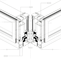 Fenêtre à guillotine simple en PU, fabrication sur mesure, fournisseur, étanche, coupe-vent, résistante au feu, design pour bureau, anti-moustiques et anti-ouragan