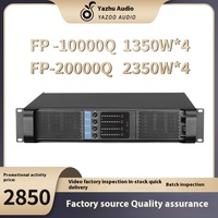 Amplificateur professionnel OEM ODM FP10000Q pour système Line Array, impédance 4 ohms, boîtier métallique en cuivre pur