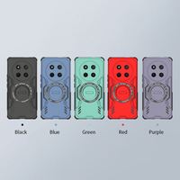 Funda de Teléfono de Lujo a Prueba de Golpes de TPU+PC al por Mayor para Honor X6C X7C X8C X60 Pro con Anillo Magnético y Carga Inalámbrica
