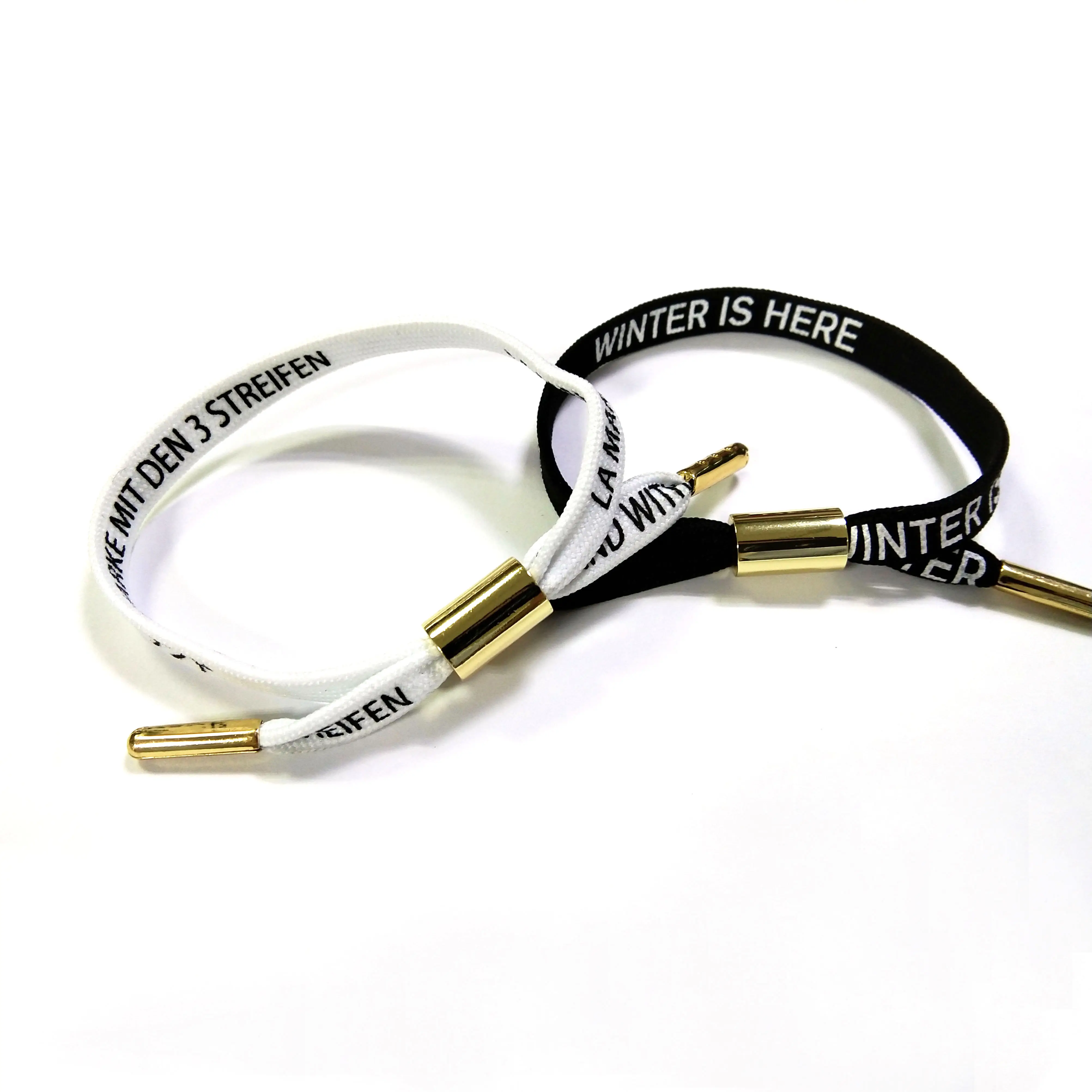 Пользовательский модный браслет со шнурками и логотипом