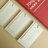 Luxe personnalisé Logo vêtement Swing Tag vêtement Texture papier papier Hang Tags étiquettes de vêtements