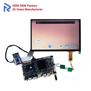 Fabrika 10.1 inç 1280*800 LVDS arayüzü RK3288 Android 4K sürücü PCBA kontrol panosu TFT LCD ekran ile CTP dokunmatik ekran