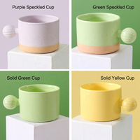 Mug en céramique personnalisé, tasse résistante à la chaleur mate avec poignée, cadeau minimaliste, tasse à café pour le bureau et la maison