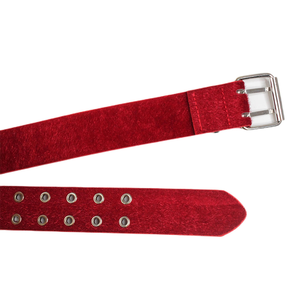 Ceintures pour femmes en cuir PU et tissu VELVET personnalisées par le fabricant, avec rivets pyramidaux - Product Image 3
