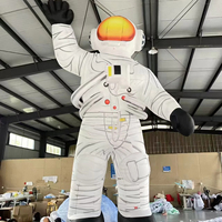 Lune géante Vaisseau spatial Astronautes Modèle Oxford Tissu gonflable Publicité pour événements Expositions Type de ballon Décoration