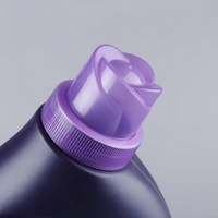 Tenue de maison personnalisée grande capacité violet rose clair violet bouteille en plastique vide bouteille distributeur bouteille de détergent à lessive
