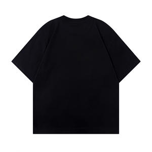 Camiseta de manga corta de tendencia de hip-hop de verano de alta calidad para hombre estampado de personajes de tono oscuro 100% algodón - Product Image 5