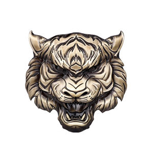 Insignia <span class=keywords><strong>de</strong></span> coche personalizada Logo pegatina reflectante Auto decoración insignia motocicleta cabeza <span class=keywords><strong>de</strong></span> león emblema 3D Metal parabrisas nuevo - Product Image 4