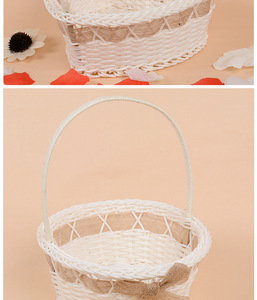 Panier en rotin plastique PP personnalisé, nouveau design, grand panier en forme <span class=keywords><strong>de</strong></span> cœur et <span class=keywords><strong>de</strong></span> cercle pour le <span class=keywords><strong>rangement</strong></span> <span class=keywords><strong>de</strong></span> cadeaux - Product Image 6