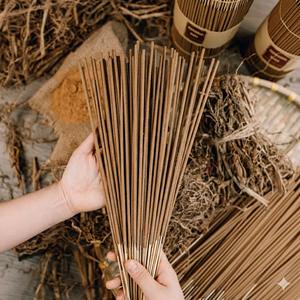 Bâtons d'encens au vétiver faits à la main de 40 cm, aromathérapie aux herbes, encens en bambou pour la relaxation, la méditation, le yoga, OEM disponible - Product Image 6