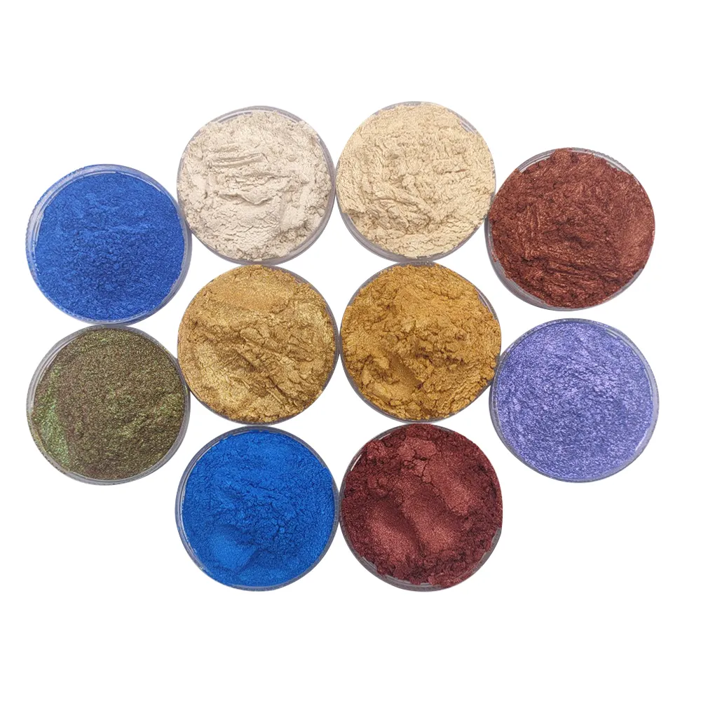 Mica Powder 24 Pearlescent Color Pigments For Makeup And Epoxy Resin Bath Bomb Soap Colorant