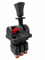 Vanne directionnelle pneumatique pour joystick hydraulique de cabine, vanne de basculement avec prise de force (PTO) ADC12 4 trous