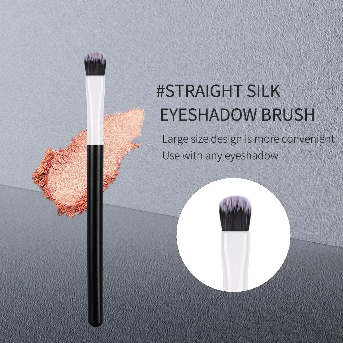 Portable Eye Brushes Premium Eye Shadow Makeup Brush Eyeliner Angled Brow Comb Brush Kits for applying shade define&smudge