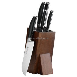 Ensemble <span class=keywords><strong>de</strong></span> 6 couteaux <span class=keywords><strong>de</strong></span> <span class=keywords><strong>cuisine</strong></span> forgés <span class=keywords><strong>de</strong></span> grande <span class=keywords><strong>marque</strong></span> Bloc d'acacia 5Cr15mov Lames Poignées en acier inoxydable Écologique pour cadeau <span class=keywords><strong>de</strong></span> <span class=keywords><strong>cuisine</strong></span> - Product Image 2