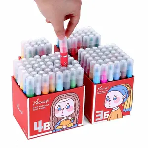 Wasbaar Water Kleur Markers Pen Sets Pakket Van 24 Custom Logo Voor Kinderen