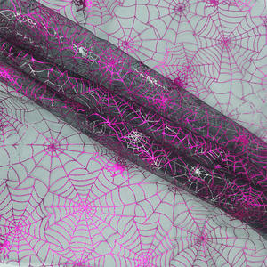 KT38-<span class=keywords><strong>3</strong></span> Großhandel Tiefrosa Spinnennetz-Tüllstoff für Halloween-Kostüme, Gothic-Party-Dekorationen, Großmengen mit individuellem Design - Product Image 2