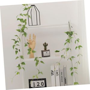 Zhenci Artificial Clematis Vine Green Plant Single Branch Plastic <b>Wire</b> Wall <b>Hanging</b> Outdoor Decoration - Product Image 1