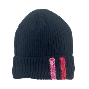 100% Acrylic High-Quality Embroidered Unisex Knitted with Cuffed Beanie Hat - Product Image 1