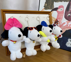 Yay köpek anahtarlık oyuncak bebek kolye çanta asılı dekorasyon kapmak makinesi bebek toptan - Product Image 1