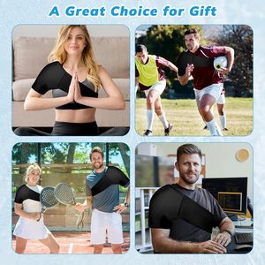 Pak es bahu Rotator Cuff terapi dingin Gel dapat dipakai ulang pembungkus es untuk cedera bahu kompres panas & dingin untuk bahu - Product Image 4