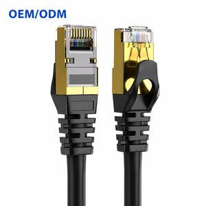 สายแลน Cat7 ประสิทธิภาพสูง SFTP ป้องกันสัญญาณรบกวน 10Gbps RJ45 สายแพทช์เน็ตเวิร์ค 600MHz สำหรับคอมพิวเตอร์ เราเตอร์ สวิตช์ เซิร์ฟเวอร์ แร็ค - Product Image 1