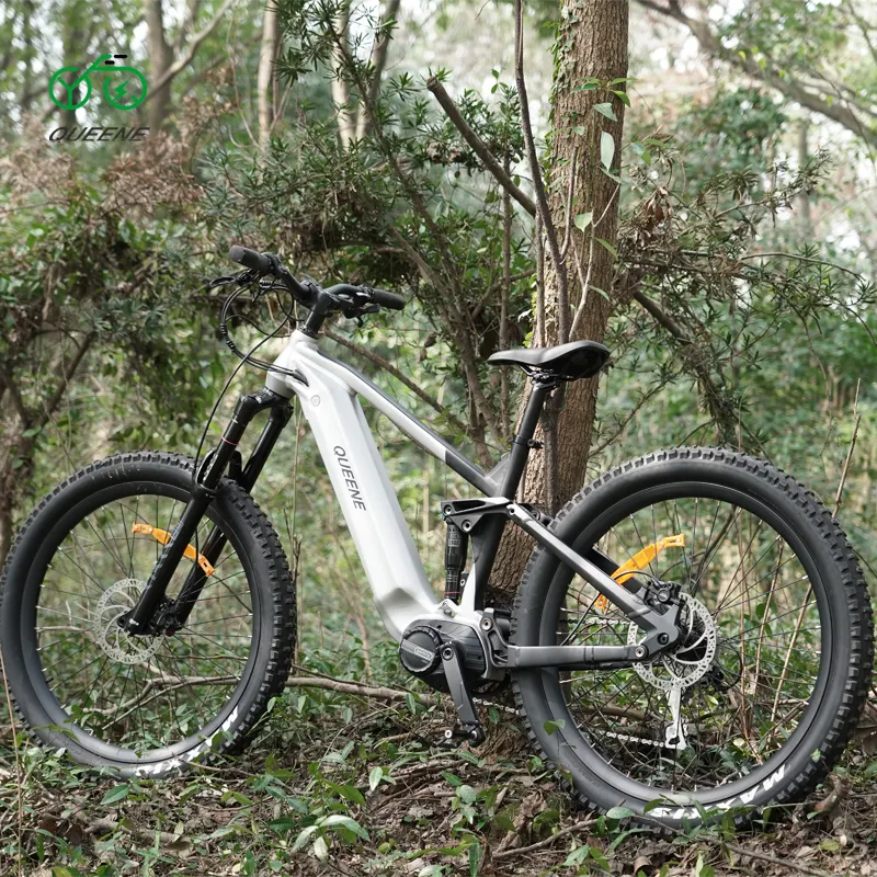 QUEENE 750w g510 mid drive motor fat bike 26X4.0 ebike 1000w bafang m620 full suspens ebike electric mountain bike