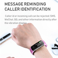 Reloj de pulsera inteligente C6T, rastreador de salud física con control de la temperatura corporal, pulsera impermeable operada por Android