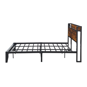 Modern Stainless Steel Double <b>Bed</b> Light Luxury Metal Antique Vintage for Bedroom - Product Image 4