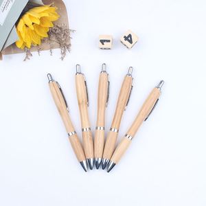Recycled Personalized Wood Engraving Thick <b>Pen</b> With High Quality Printed Custom Logo Eco-friendly Bamboo Supplier Ball Ballpoint - Product Image 5