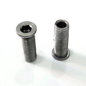 Pernos hexagonales de cabeza plana redonda M10 de acero inoxidable grado A nivel 4.8 hechos a medida sin tratamiento - Product Image 3