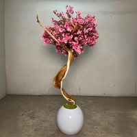 Arbre artificiel de cerisier de 5 pieds (1,5 mètre) pour salon, cerisier japonais en bonsaï, vente d'arbres artificiels avec pot