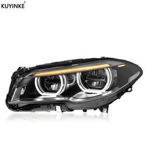Accessoires automobiles KUYINKE, phares pour BMW Série 5 F10 F18 11-17, phares Angel Eyes, éclairage avant à commutation, Plug and Play - Product Image 4