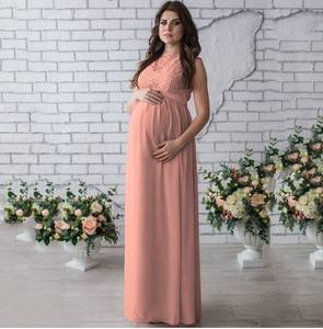 Vestidos de fotografía de gran tamaño <span class=keywords><strong>Ropa</strong></span> de maternidad de encaje Vestidos de novia embarazadas - Product Image 4