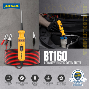 AUTOOL BT160 Sonde Kfz-Diagnosegerät 12V 24V Elektrischer Spannungs-Integrierter Leistungsscanner Auto-Stromkreisprüfer - Product Image 2