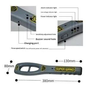 ESH-10 גלאי מתכת כף יד סורק אבטחה רב סצנה עבור בית הספר לשדה התעופה-מוצר האבטחה הטוב ביותר - Product Image 4