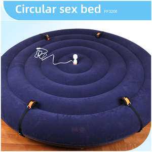 Draagbare, hoogwaardige, ronde opblaasbare slaapbank, comfortabele lounge voor koppels, reizen, kamperen, thuis, ontspanningsmeubilair, groothandel - Product Image 3