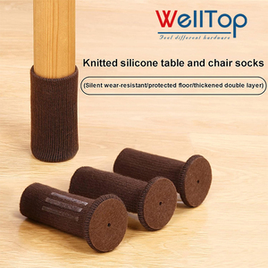 WELLTOP - Protectores <span class=keywords><strong>de</strong></span> Patas <span class=keywords><strong>de</strong></span> Mesa y <span class=keywords><strong>Silla</strong></span>, Antideslizantes, Color Marrón, para Pisos, Fundas para Patas <span class=keywords><strong>de</strong></span> Muebles <span class=keywords><strong>de</strong></span> <span class=keywords><strong>Escritorio</strong></span> - Product Image 2