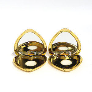 Trống Blush Palette bao bì container mỹ phẩm nhỏ gọn bột trường hợp vàng Blush tim trống rỗng gói - Product Image 3