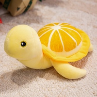 Jouet en peluche tortue orange amusant et mignon avec rembourrage en coton PP, design créatif en forme de coquille d'agrumes pour le soulagement du stress et la décoration de la maison, idéal comme cadeau