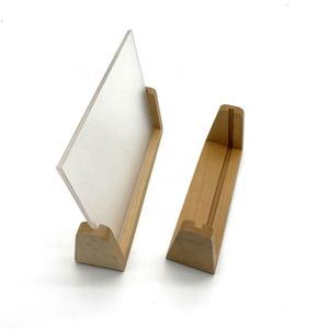 Wholesale Solid <b>Wood</b> Desk Calendar Base Custom Logo Desk Decoration Calendar Base Creative Plate Display <b>Stand</b> - Product Image 3